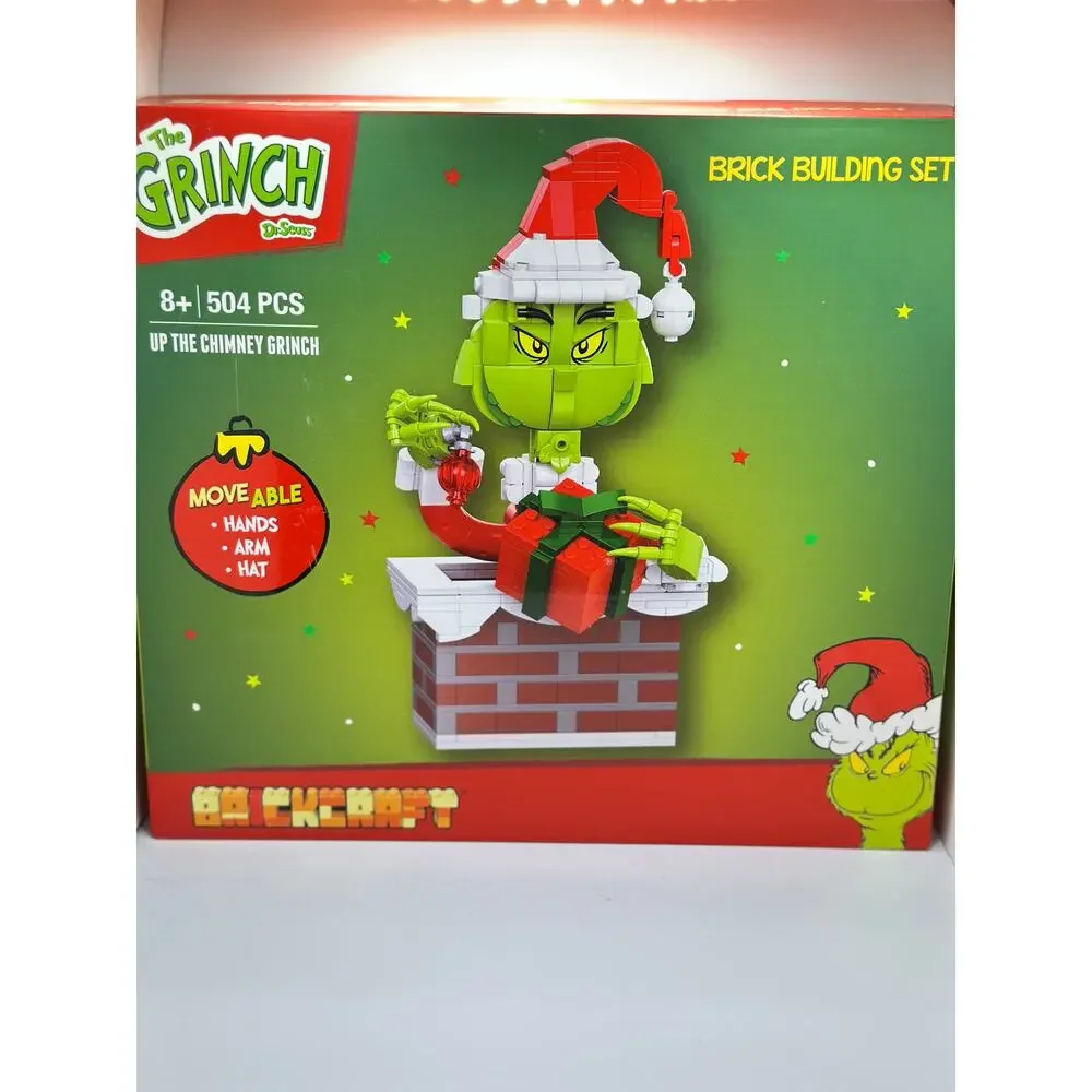 Grinch Up The Chimney Building set